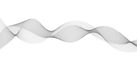 Poster - abstract grey smooth element swoosh speed wave modern stream background. abstract wave line for bann