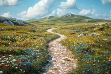 Poster - Hiking trips photography blending vibrant, dynamic landscapes with bold compositions.