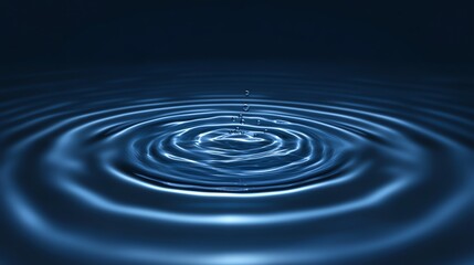 Wall Mural - A serene image of water ripples creating a calming effect.