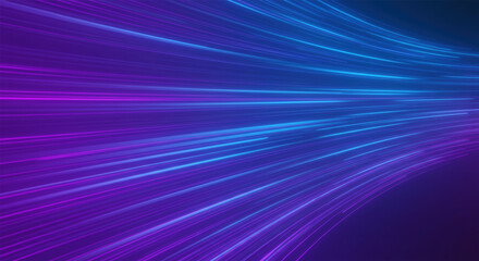 Fototapete - flowing speed lines technology background
