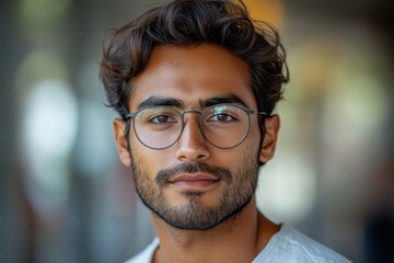 Poster - Professional portrait of an Indian engineer, highlighting focus, confidence, and technical expertise.