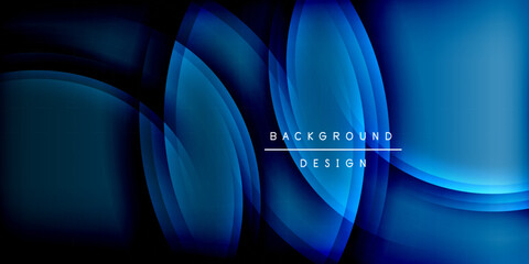 Poster - Bright lines background. Gradient geometric template wallpaper