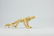 © JF:Carpio - Articulated wooden figure representing the position of some type of physical exercise