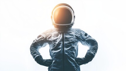 Poster - An astronaut stands confidently, symbolizing exploration and adventure in space.