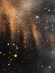 Wall Mural - Gold Glittering Fireworks Display Background