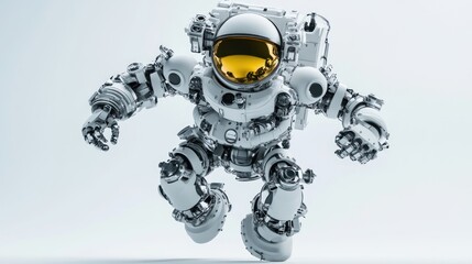 Aufkleber - A futuristic astronaut suit designed for space exploration and advanced technology.