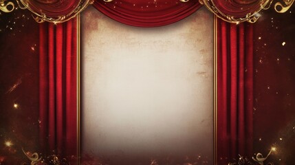 Poster - red christmas background