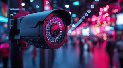 Poster - tech company showcases innovative cctv technology at industry trade show event in october 2023