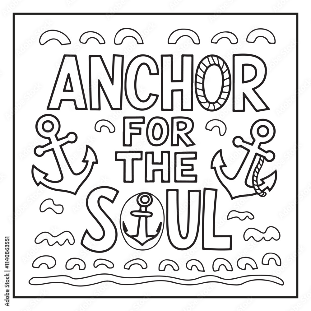 Bold and Easy Bible Verse Coloring Pages Stock Vector | Adobe Stock
