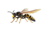 wasp isolated on white background