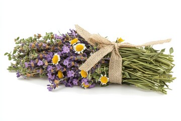 Aufkleber - This beautiful image features a delightful bouquet of lavender and wildflowers, showcasing the serene charm and vibrant colors of nature's composition.