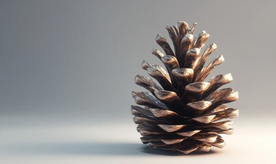 Poster - A pine cone is sitting on a table