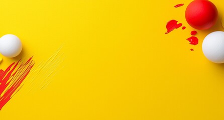 Poster - A modern, textured pattern featuring an abstract yellow background with layered orange and gold geometric shapes, ideal for business or website backgrounds.