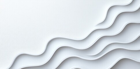 Poster - A white abstract background featuring a textured geometric pattern of gray and white triangles and squares, forming a layered design with a modern, textured look.
