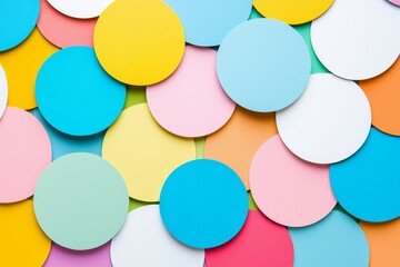 Aufkleber - Abstract, curving geometric shapes in pastel colors form a background pattern.