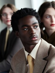 Sticker - Urban Businessman with Afro in Suit and Tie