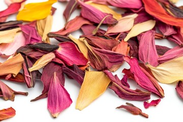 Aufkleber - This image showcases an artful blend of beautifully arranged flower petals creating a vibrant display, perfect for enhancing artistic projects or home decor inspirations.