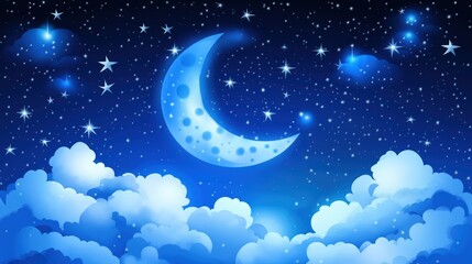 Wall Mural - Night Sky created with Generative AI Technology, ai, generative