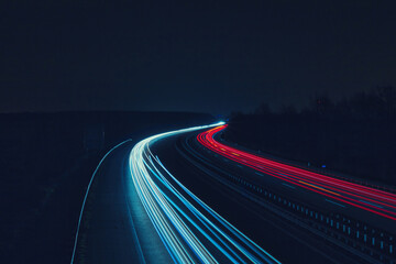langzeitbelichtung - autobahn - strasse - traffic - travel - background - line - ecology - highway -