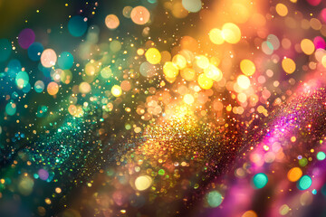 Wall Mural - colorful background with many small dots of different colors. the dots are scattered all over the ba