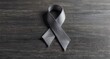 © My Faith - Parkinsons disease awareness or brain cancer grey ribbon symbol on wooden tabletop