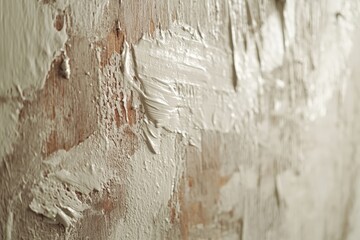 Poster - A textured wall coated with thick white paint, showcasing the craftsmanship involved in renovations and artistic tasks while adding a fresh, clean look to any space.