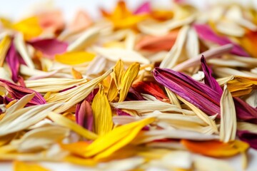 Aufkleber - A close-up of beautifully varied petals featuring rich colors creates a striking visual element, enhancing the charm and allure of natural floral design and decor.
