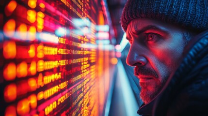 Poster - security team at railway station utilizes ai technology for enhanced safety measures