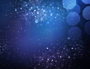 Wall Mural - beautiful background of glitter light on blue background