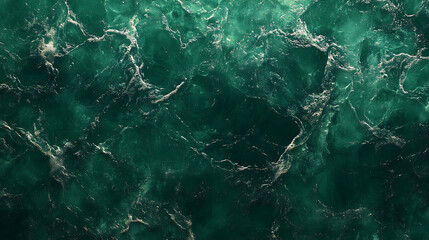 Poster - Transparent dark green clear water surface texture with ripples, splashes, abstract nature background water waves in sunlight with copy space, top view, cosmetic moisturizer micellar toner emulsion