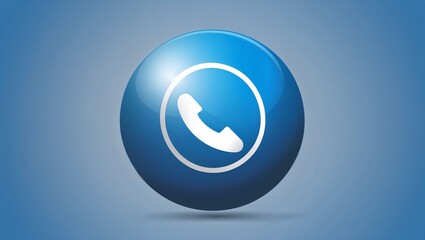 Blue Bubble Icon, Representing Communication, Technology, and Interactive Digital Spaces with a Modern and Clean Design
