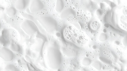 Poster - White soap foam bubbles texture