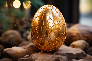 idea that certain things are truly one-of-a-kind and valuable is represented by a golden egg, highlighting concept of rarity and worth