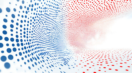 Poster - Abstract blue technology background with binary code 1 and 0