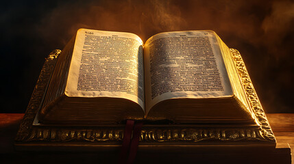 Poster - Open book with ark of the covenant