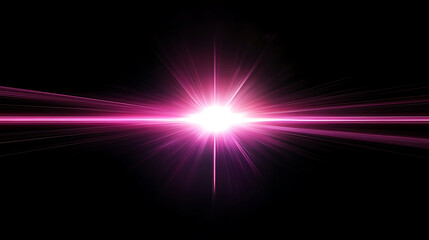 Aufkleber - Pink bokeh flare light effect on black background, for overlay and screen layer modes