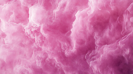 Poster - Pink fur texture top view, pink sheepskin background, fur pattern