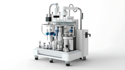 Poster - Isolated anesthesia machine on a white background
