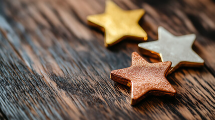 Aufkleber - Five gold star rate review customer experience quality service excellent feedback concept