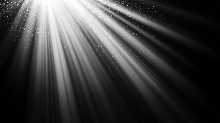 Fototapete - Glare sun flare bokeh light on black background, for overlay