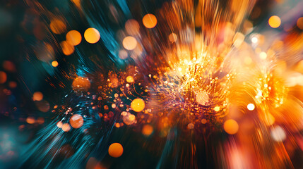 Leinwandbilder - Glowing nervous system abstract art background