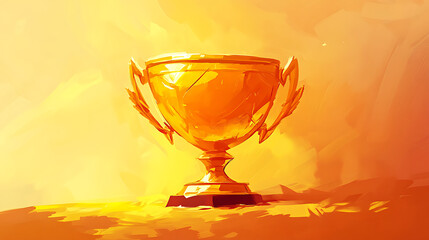 Aufkleber - Gold trophy cup icon