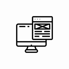 Poster - computer content icon sign vector