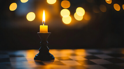 Poster - Maximizing profits: strategic investment insights with faded candlestick charts for market success