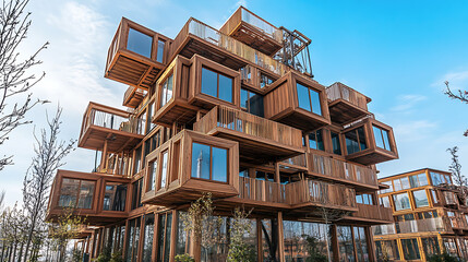 Poster - Mass timber construction in europe â€“ sustainable building technology, focusing on environmentally friendly materials