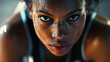 © Synaptic Studio - Close-Up of a Determined Basketball Player.