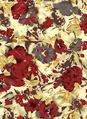  Neon Bloom Digital Abstract Allover Design Pattern