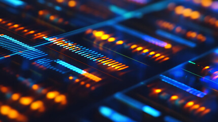Leinwandbilder - Dna sequencing display in laboratory featuring a computer screen showing detailed genetic information, the scene highlights advanced genetic research and data analysis in a modern lab environment