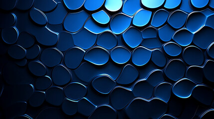 Poster - Blue metallic texture: abstract art background