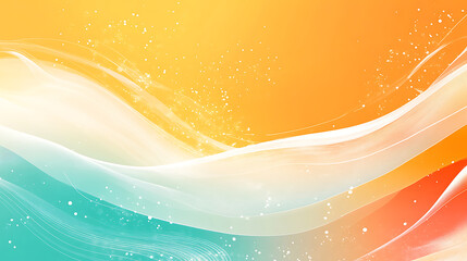 Aufkleber - Abstract summer banner background with refreshing water waves